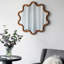 Miroir d'appoint en bois avec cadre unique