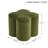 Leiani Modern 18.5" W Velvet Clover Shaped Upholstered Accent Ottoman for Living Room Bedroom and Vanity-1576155661