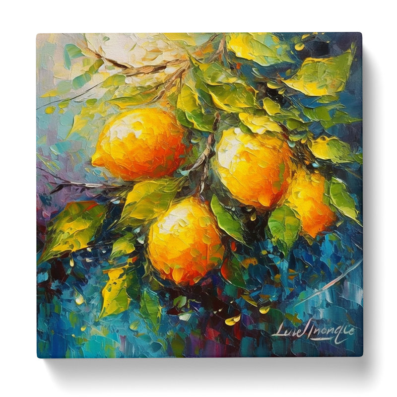 Lemon Fruit Neo-Impressionism - Print