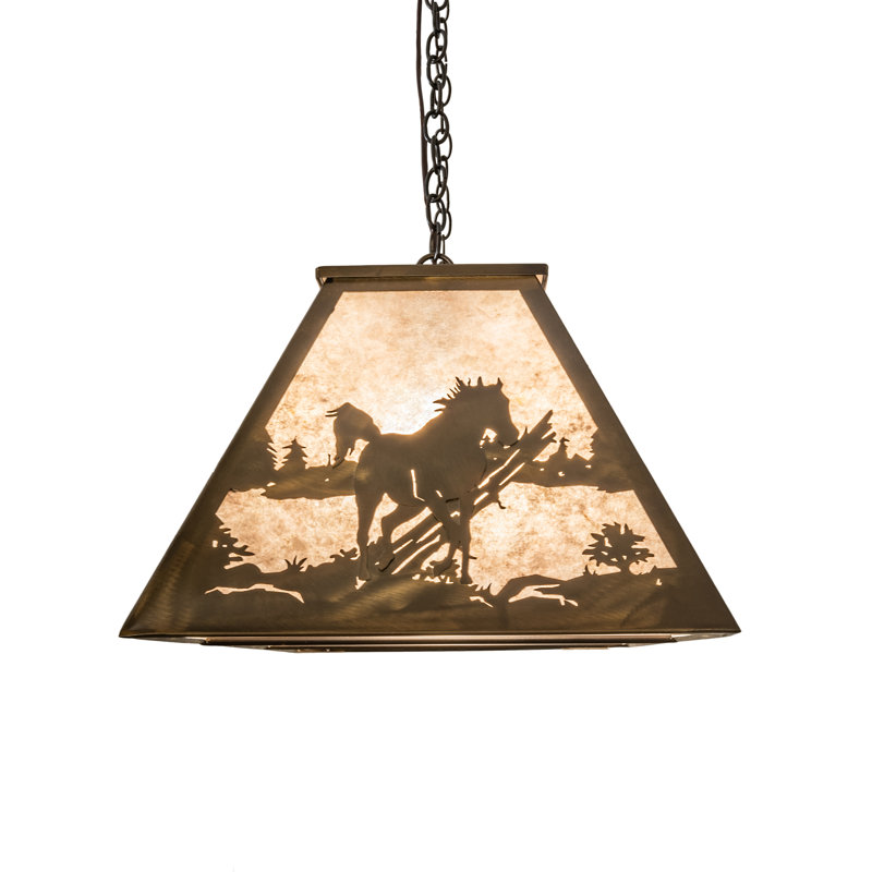 Rustic Lodge 9 - Light Pendant, Antique Copper