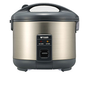 Stainless Steel 3-Cup Electric Rice Cooker with Non-Stick Inner Pot
