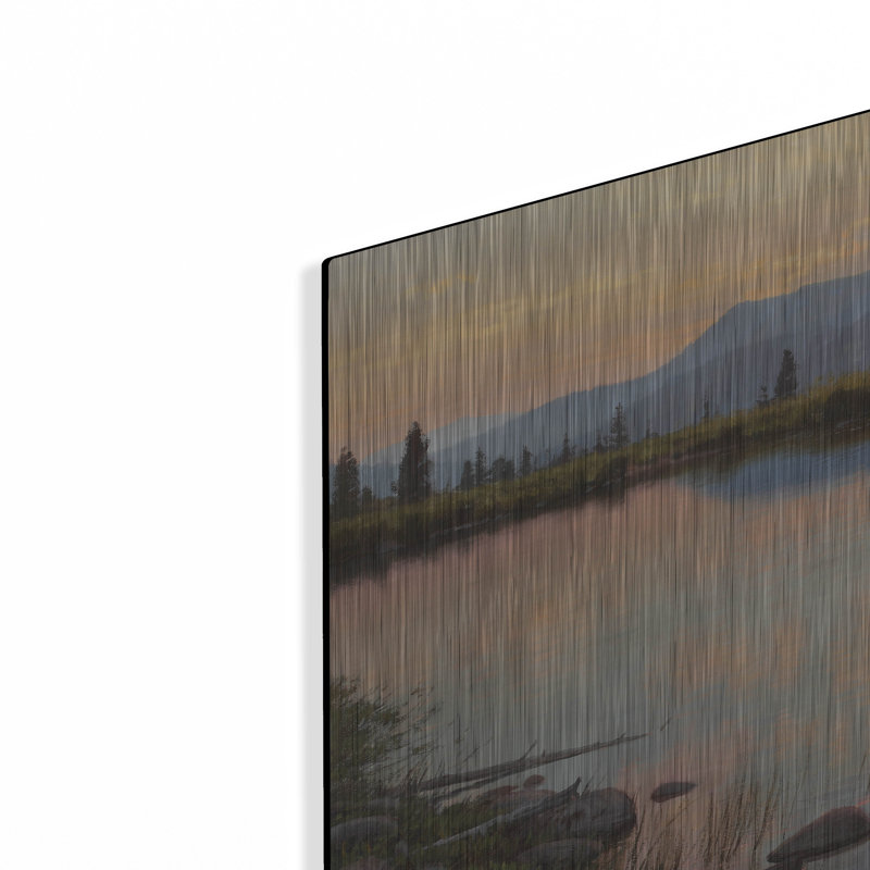 Art mural en métal Millwood Pines «Tranquil Evening» par Jay Moore, H 16 po x l 24 po