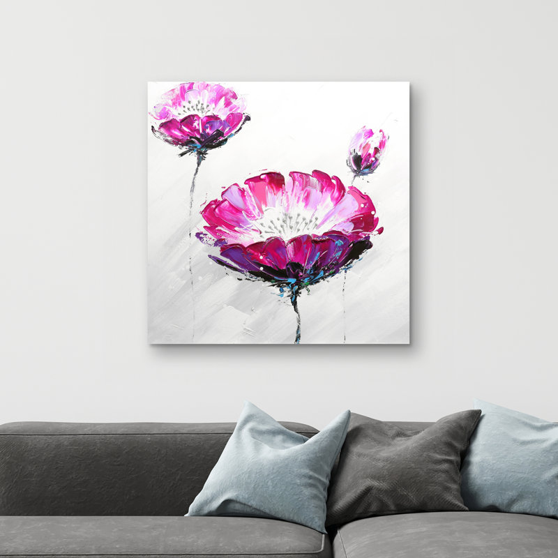 wild flowers - 32"x32" art on canvas