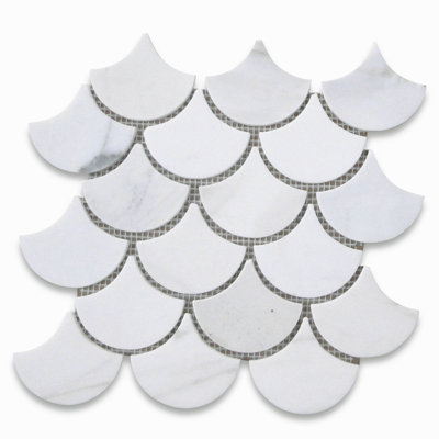10" x 9" Marble Mosaic Wall & Floor Tile