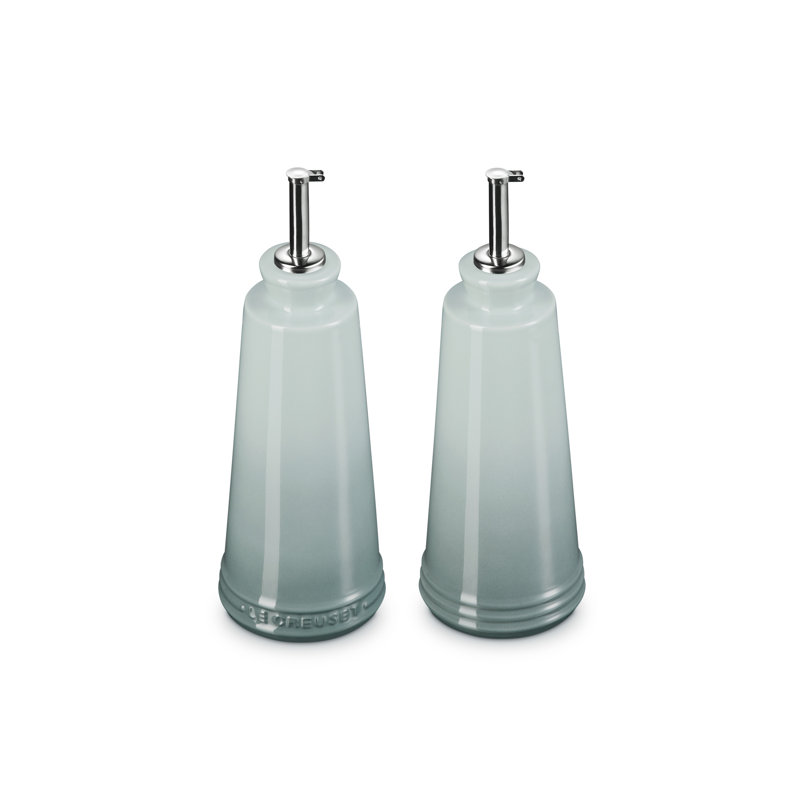 Le Creuset Stoneware Oil & Vinegar Set, Sea Salt