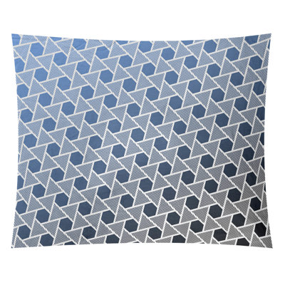 Tapisserie murale hexagonales et triangles