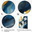 Fusion bleue et dorée sur toile-1651632730-1651632733