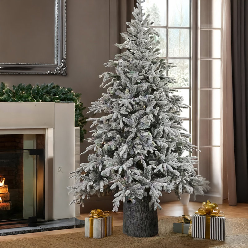 Sapin de Noël lumineux 7,5 pi avec sapin Fraser