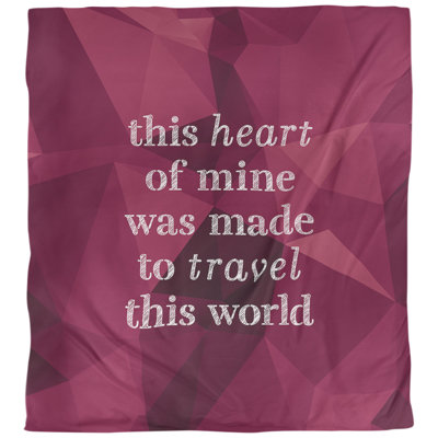 Housse de couette simple Travel Love Quote