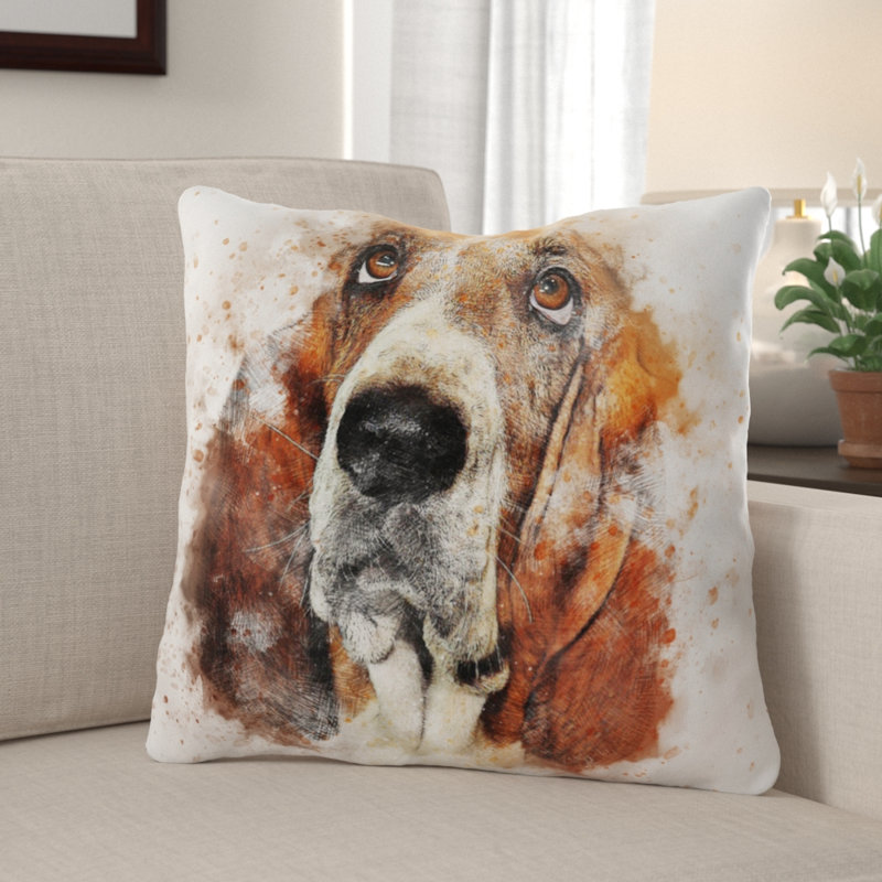 Coussin pour chien Eldredge, Microsuède, Intérieur