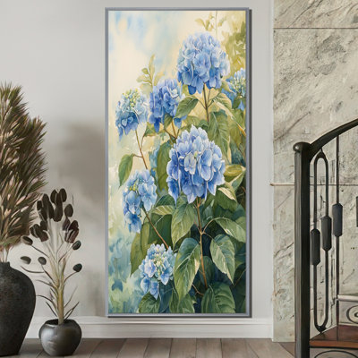 Hydrangeas In The Summer Breeze II - Hydrangea Framed Prints