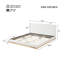 Lit plateforme tapissier Modern