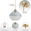 Luminaire suspendu or 1 lumière Elides