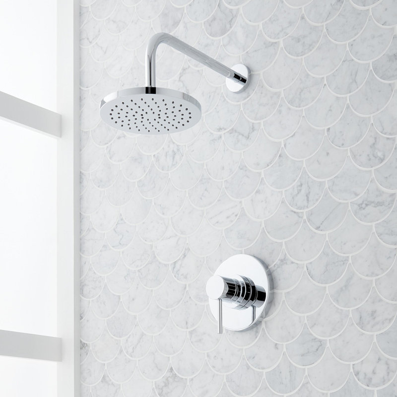 Ensemble de douche à pression équilibrée Lexia, Chrome