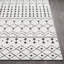 Tapis géométrique noir / gris anthracite / blanc à motif géométrique Junious-1573921345