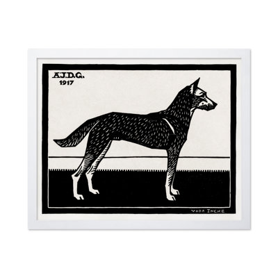 Chien noir et blanc