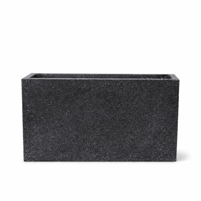 Black Terrazzo Rectangular Pot
