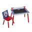 Marvel Spidey and His Amazing Friends Kids Table and Chair Set - Wooden Activity Table for Toddlers with Lift-Up Tabletop, Chalkboard, Paper Roll, and Nylon Storage Space - Ideal Study & Play Desk for Children