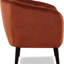 Chaise d'appoint moderne avec conception en tonneau et capitonnage