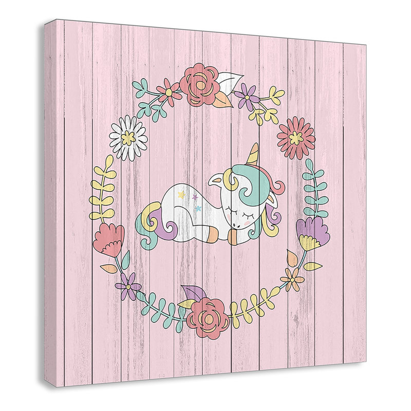 Décoration murale pour enfants, H 12 po x l 12 po x P 1,5 po, Toile