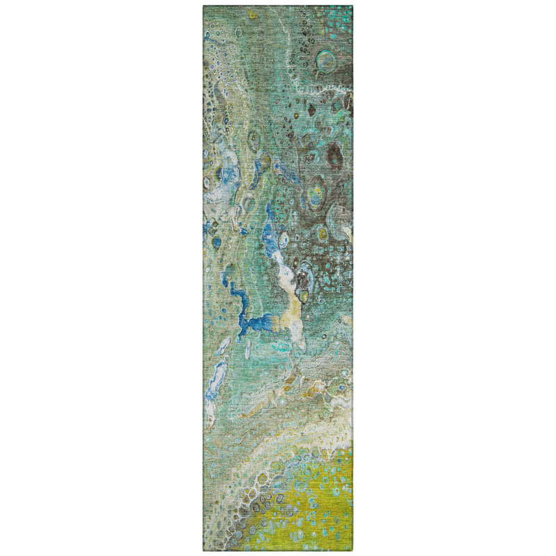 Tapis intérieur / extérieur Fayme, Tapis de couloir 2 pi 3 po x 7 pi 6 po