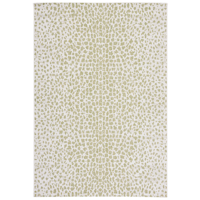 Tapis d'intérieur / extérieur abstrait Chassi Performance, Rectangle 2 pi 7 po x 5 pi
