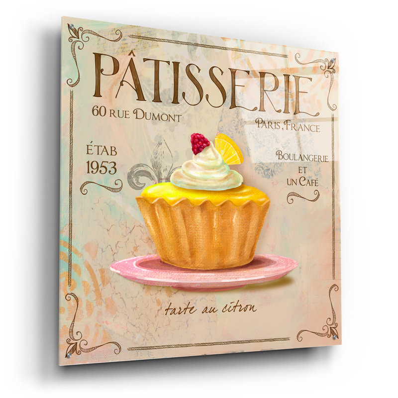 «Patisserie 4» par Fiona Stokes-Gilbert, art mural en verre acrylique, H 36 po x l 36 po x P 0,2 po