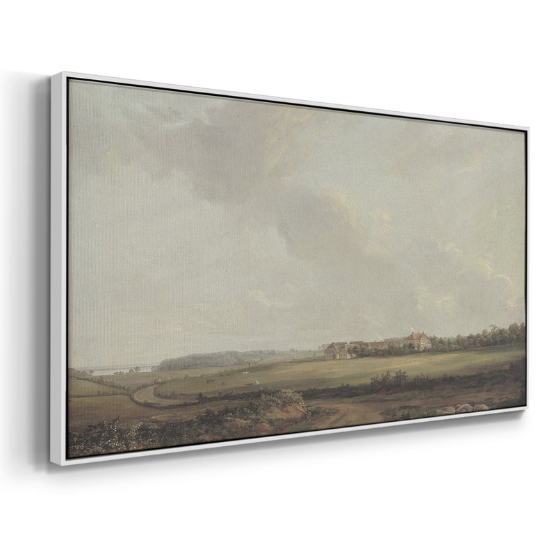 Série paysage - DCIX - Toile tendue avec châssis encadré - Prêt à être accroché, H 25 po x l 49 po, Blanc
