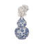 Vase en céramique à motif de cerisier bleu / blanc 13 po-107082788