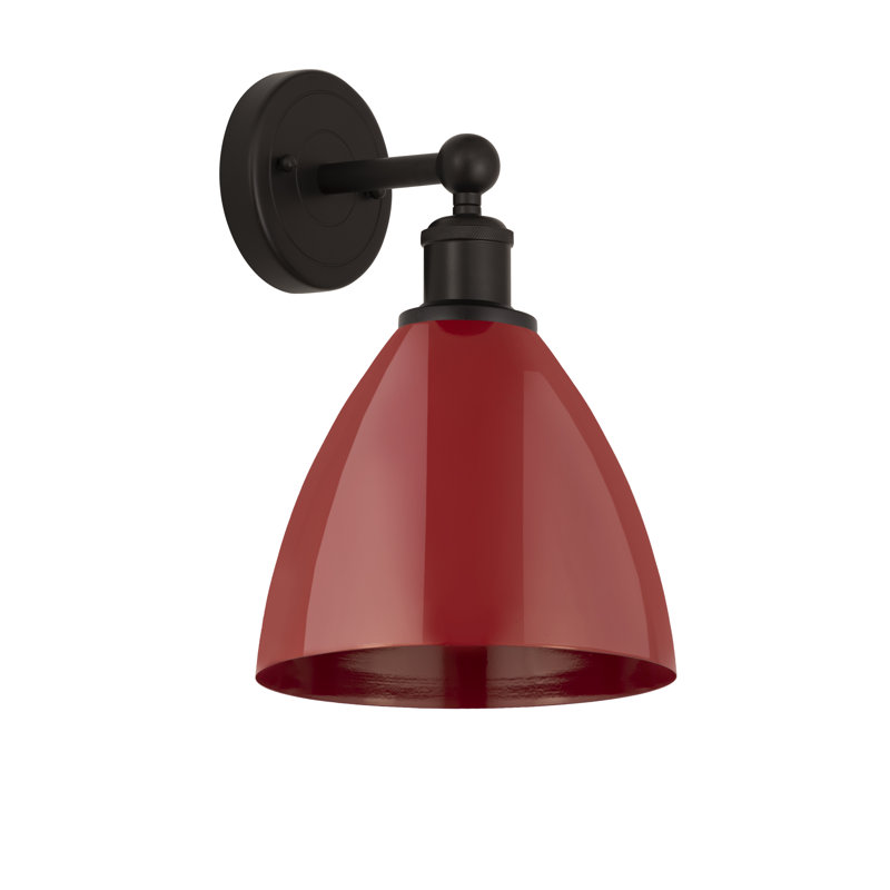 Applique à bras en métal, Rouge, Bronze huilé