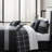 Bebejan Kyle Black 100% Cotton Sateen 5 Piece Reversible Comforter Set-75020515