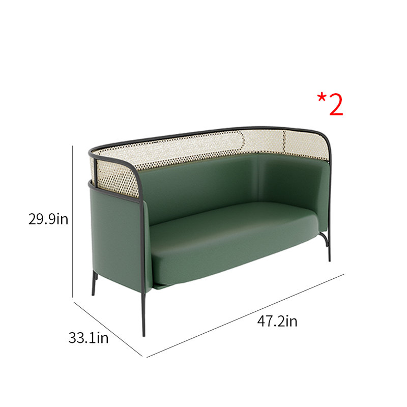 Banc rembourré en similicuir restaurant Bar Cafe