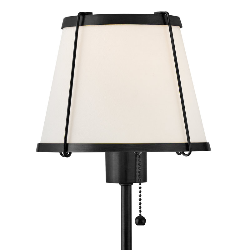 Hinkley Clarke Single Light Wall Sconce w/ On/Off Pull Chain, Black