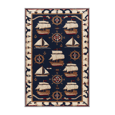 Machine Washable Transportation Purple Area Rug