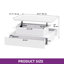  High Gloss Coffee Table With Drawer, Living Room Table Height Adjustable With 16 Colour LED-379175865