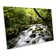 Tropical Forest River Landscape - Wrapped Canvas Print