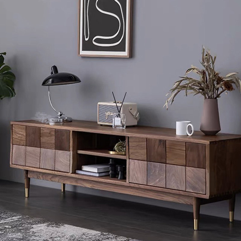 Light luxury retro design sense TV cabinet, 70.86"
