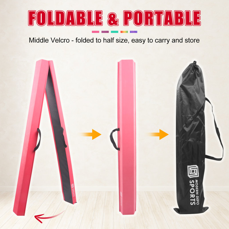 Équipement de poutre d'équilibre pliable Modern-Depo, Rose