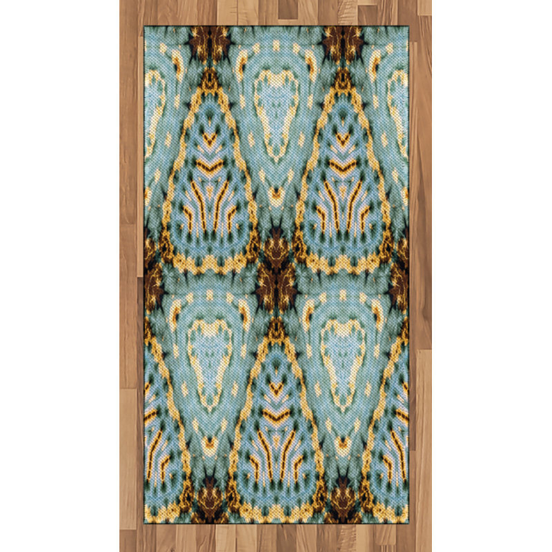 Ethnic High Density Long Fiber Poly Threads Decorative Area Rug Carpet, Rectangle 2'7" x 5'