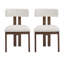 Chaises de salle à manger rembourrées sans accoudoirs avec pieds en métal (ensemble de 2)-879062645-879062650