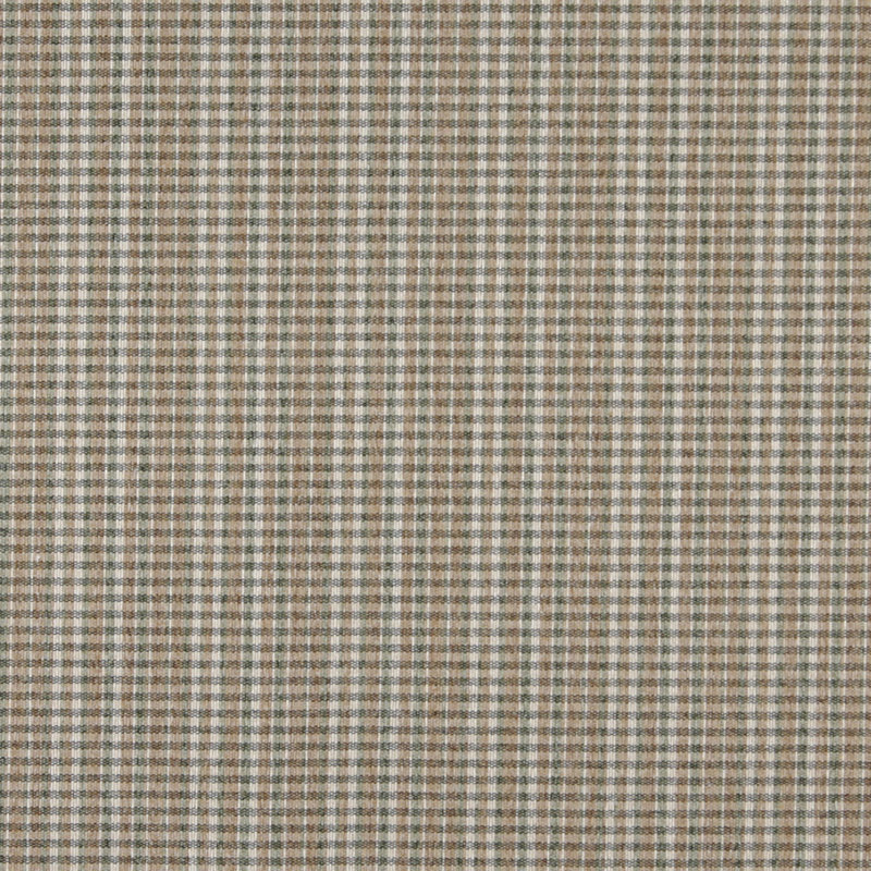 Tissu tweed écossais country, Brun / Vert