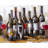 Red Wine Bottles Braided Polyester Placemat | Home Decor