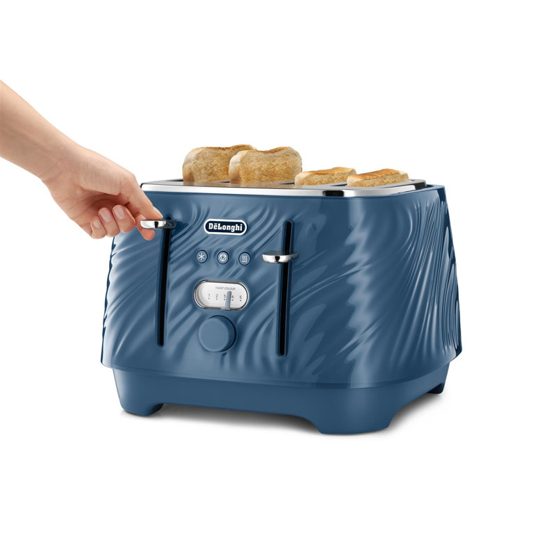 4 Slice Ballerina Seta Toaster Blue