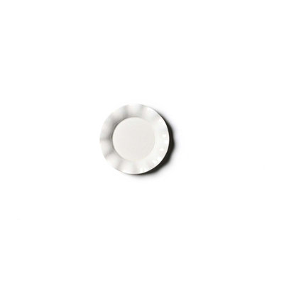 Signature White 6 Ruffle Dessert Plate