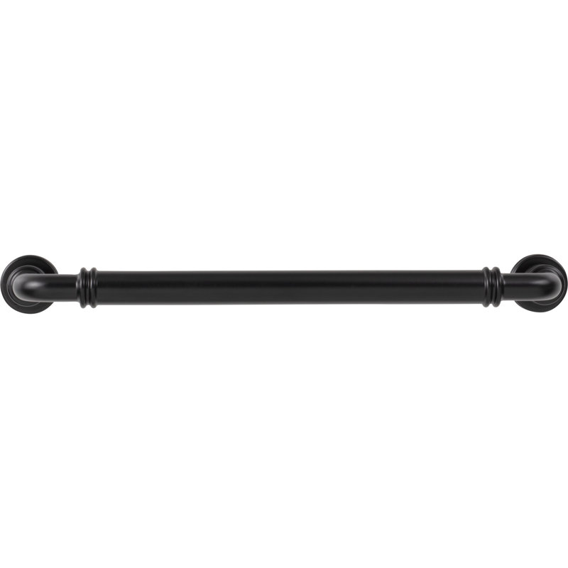 Cranford Appliance Pull, Flat Black, 12" Center to Center