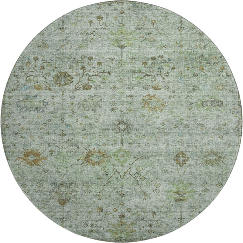 Premium Machine Washable Pinkston Arabesque Rug, Rectangle 9' x 12'