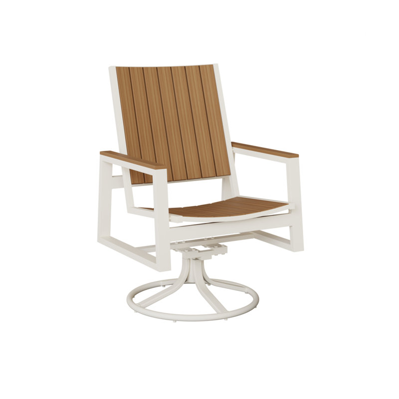 Chaise berçante berçante pivotante Berlin Gardens Vida, Teck naturel