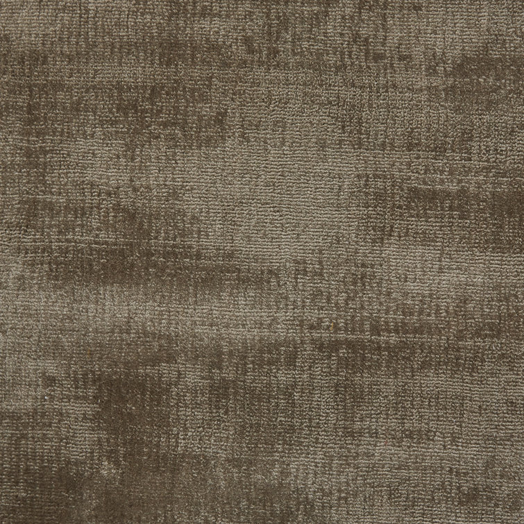 Mckinley Handmade Hand-Loomed Viscose Area Rug in Taupe