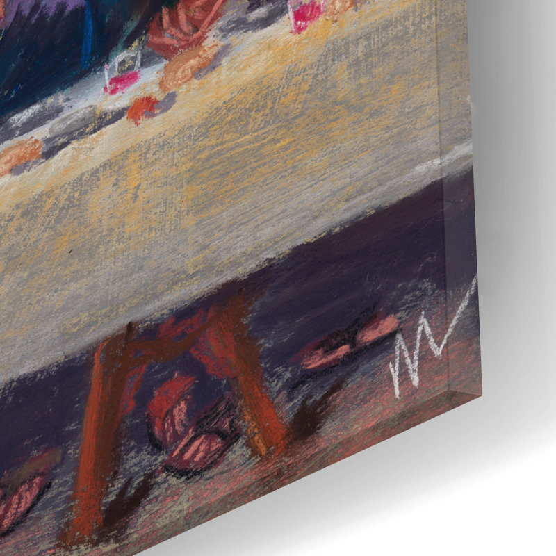 "Le tout dernier souper" par Marie Marfia Fine Art, H 12 po x l 24 po