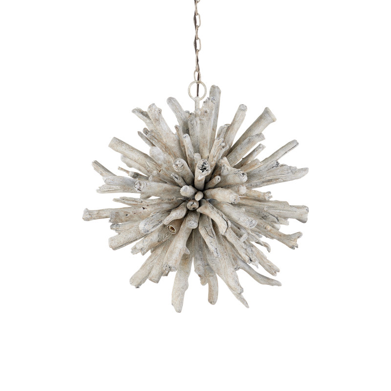 Kuka 6 - Light Whitewashed Driftwood Pendant
